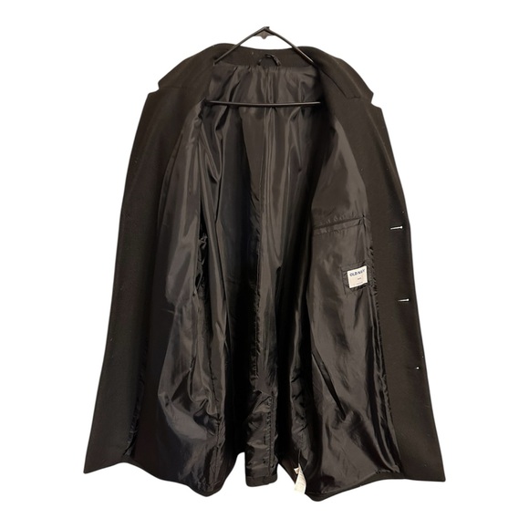 Old Navy Men’s Mid Length Topcoat Coat Black XXXL Preppy Luxury Classic - Picture 5 of 7
